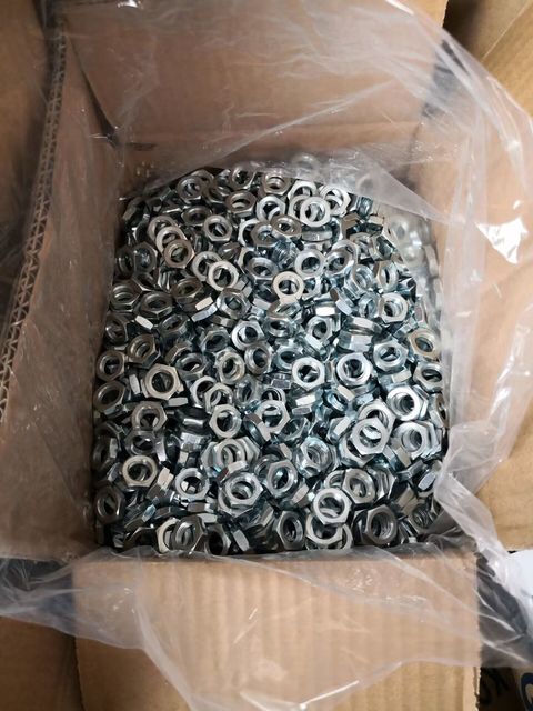 Sechskant-Dünnmutter DIN 439 2, Stahl verzinkt M10