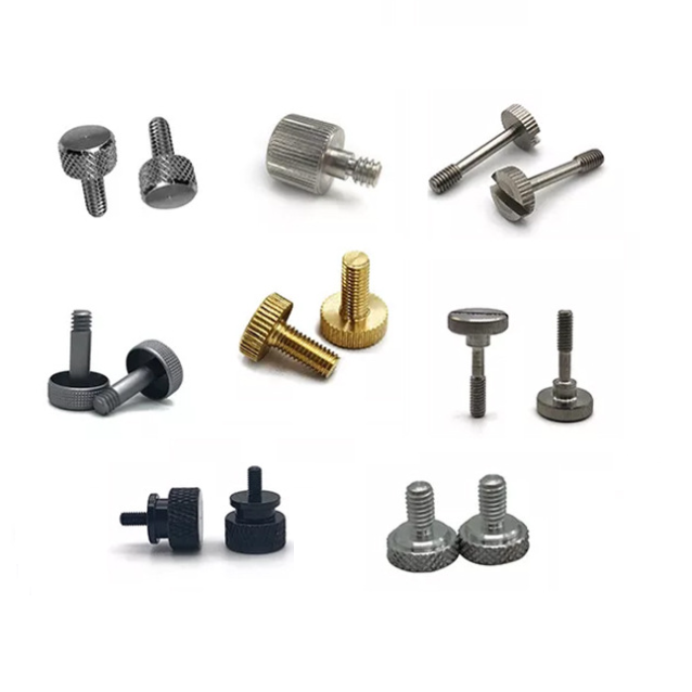 Rändelschraube mit Rändelkopf, Edelstahl